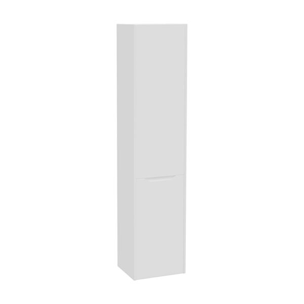 VitrA Integra Square Boy Dolabı, 40 cm, İki Kapaklı, Çamaşır Sepetli, Mat Beyaz, Sağ