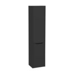 VitrA Integra Square Boy Dolabı, 40 cm, İki Kapaklı, Çamaşır Sepetli, Mat Grafit, Sağ