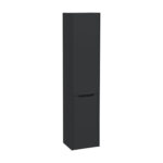 VitrA Integra Square Boy Dolabı, 40 cm, İki Kapaklı, Çamaşır Sepetli, Mat Grafit, Sağ - Görsel 2