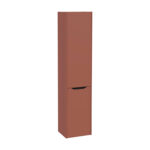 VitrA Integra Square Boy Dolabı, 40 cm, İki Kapaklı, Çamaşır Sepetli, Mat Kırmızı, Sağ - Görsel 2