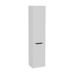VitrA Integra Square Boy Dolabı, 40 cm, İki Kapaklı, Çamaşır Sepetli, Mat Açık Gri, Sağ