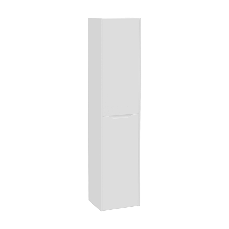 80319-1.jpg VitrA Integra Square Boy Dolabı, 40 cm, İki Kapaklı, Mat Beyaz, Sol - Görsel 1