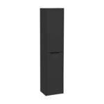 VitrA Integra Square Boy Dolabı, 40 cm, İki Kapaklı, Mat Grafit, Sol
