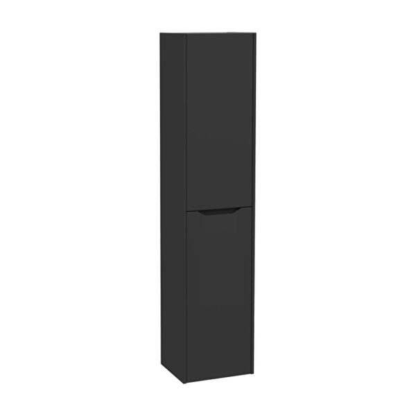 VitrA Integra Square Boy Dolabı, 40 cm, İki Kapaklı, Mat Grafit, Sol