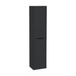 VitrA Integra Square Boy Dolabı, 40 cm, İki Kapaklı, Mat Grafit, Sol - Görsel 2