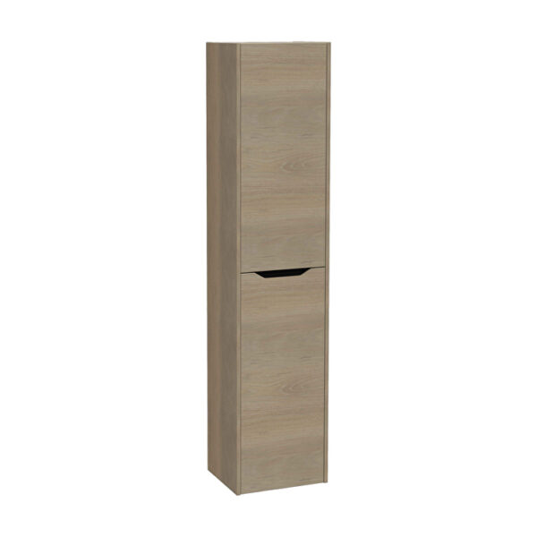 VitrA Integra Square Boy Dolabı, 40 cm, İki Kapaklı, Altın Meşe, Sol