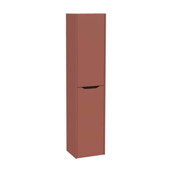 VitrA Integra Square Boy Dolabı, 40 cm, İki Kapaklı, Mat Kırmızı, Sol