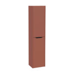 VitrA Integra Square Boy Dolabı, 40 cm, İki Kapaklı, Mat Kırmızı, Sol - Görsel 2