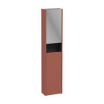 VitrA Integra Square Boy Dolabı, 30 cm, İki Kapaklı, Dar, Mat Kırmızı, Sol