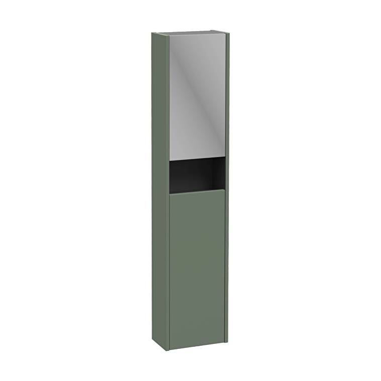 80350-1.jpg VitrA Integra Square Boy Dolabı, 30 cm, İki Kapaklı, Dar, Mat Yeşil, Sol - Görsel 1