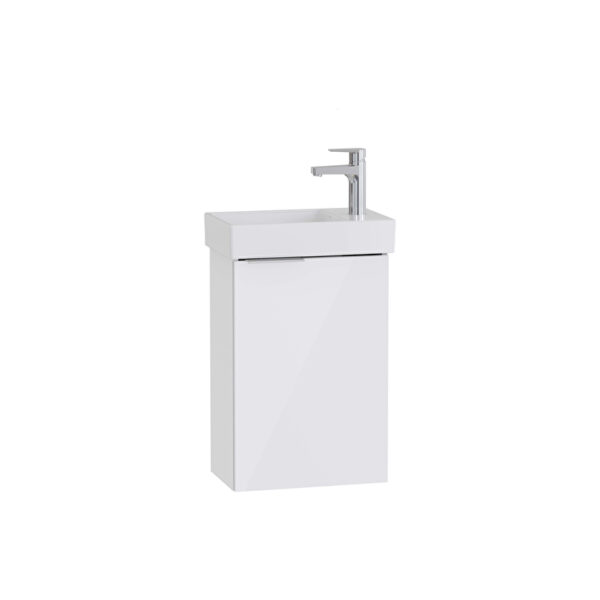 VitrA Mia Plus Square Lavabo Dolabı, 45 cm, Bir Kapaklı, Parlak Beyaz, Sağ