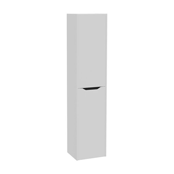 VitrA Integra Square Boy Dolabı, 40 cm, İki Kapaklı, Mat Açık Gri, Sol