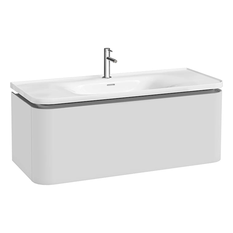 80377_Cut_Out_Image-1.jpg VitrA Gala Lavabo Dolabı, 120 cm, Bir Çekmeceli, Mat Soft Beyaz - Görsel 1