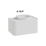 VitrA Gala Lavabo Dolabı, 80 cm, Bir Çekmeceli, Çanak Lavabolu Ve Tezgahlı, Mat Soft Beyaz