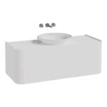 VitrA Gala Lavabo Dolabı, 120 cm, Bir Çekmeceli, Çanak Lavabolu Ve Tezgahlı, Mat Soft Beyaz