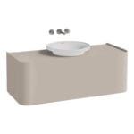 VitrA Gala Lavabo Dolabı, 120 cm, Bir Çekmeceli, Çanak Lavabolu Ve Tezgahlı, Mat Soft Bej
