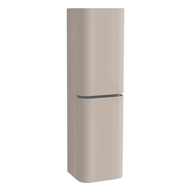 80405-1.jpg VitrA Gala Boy Dolabı, 45 cm, İki Kapaklı, Mat Soft Bej, Sağ - Görsel 1