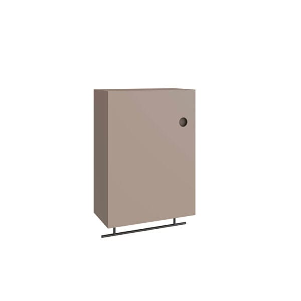VitrA Plural Üst Ünite, 50 cm, Bir Kapaklı, Mat Soft Bej, Sol