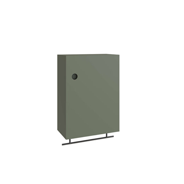 VitrA Plural Üst Ünite, 50 cm, Bir Kapaklı, Mat Retro Yeşili, Sağ