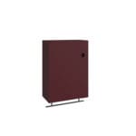 VitrA Plural Üst Ünite, 50 cm, Bir Kapaklı, Mat Bordo, Sol