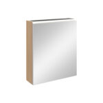 VitrA Core Dolaplı Ayna, 60 cm, Aydınlatmalı, Altın Meşe, Sol