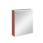 VitrA Core Dolaplı Ayna, 60 cm, Aydınlatmalı, Mat Kırmızı, Sol