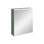 VitrA Core Dolaplı Ayna, 60 cm, Aydınlatmalı, Mat Yeşil, Sol