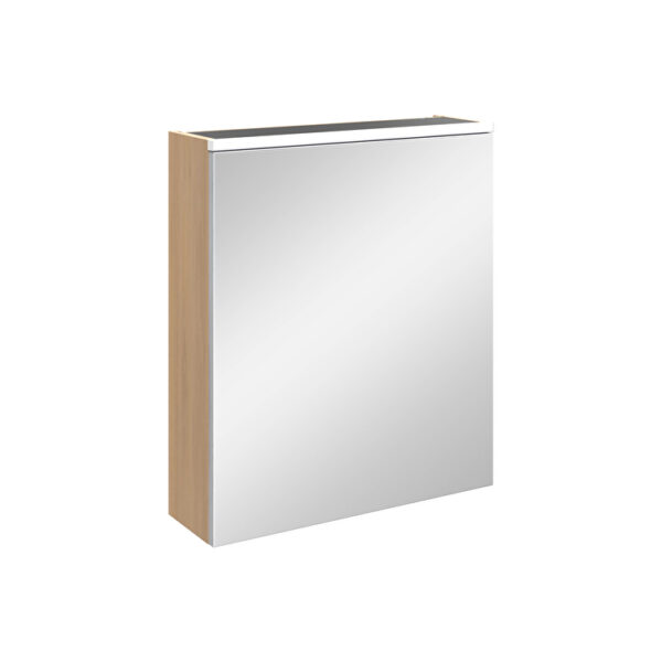 VitrA Core Dolaplı Ayna, 60 cm, Aydınlatmalı, Altın Meşe, Sağ