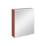 VitrA Core Dolaplı Ayna, 60 cm, Aydınlatmalı, Mat Kırmızı, Sağ