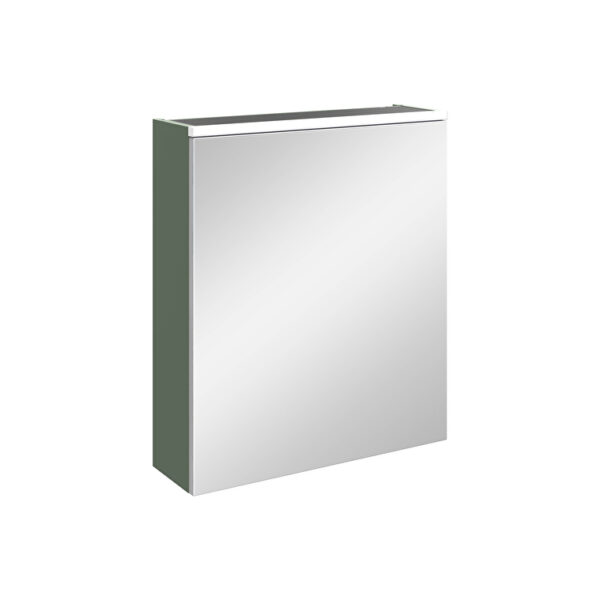 VitrA Core Dolaplı Ayna, 60 cm, Aydınlatmalı, Mat Yeşil, Sağ