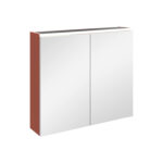 VitrA Core Dolaplı Ayna, 80 cm, Aydınlatmalı, Mat Kırmızı