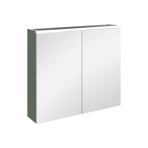 VitrA Core Dolaplı Ayna, 80 cm, Aydınlatmalı, Mat Yeşil