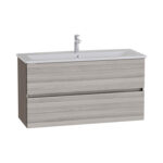 VitrA Mia Plus Square Lavabo Dolabı, 120 cm, İki Çekmeceli, Tek Armatür Delikli, Cordoba - Görsel 2