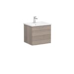 VitrA Root Flat Lavabo Dolabı, 60 cm, Bir Çekmeceli, Köşeli Lavabo, Cordoba - Görsel 3
