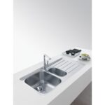 Franke Neptun Slimtop Nex 251 1.5 Gözlü Sağ Damlalıklı Çelik Eviye - Görsel 4