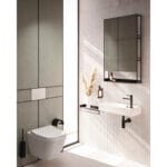 VitrA Archiplan Ayna, 60 cm, Raflı, Metal, Siyah - Görsel 13