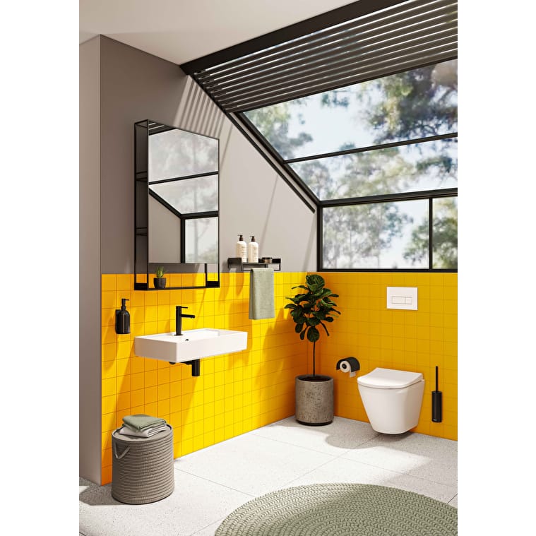 VitrA Archiplan Ayna, 60 cm, Raflı, Metal, Siyah - Görsel 8