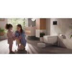 VitrA Frame Lavabo Dolabı, 80 cm, İki Çekmeceli, Beyaz Etajerli Lavabolu, Mat Soft Beyaz & Dore Meşe - Görsel 17