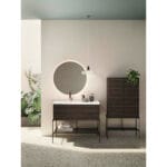 VitrA Equal Boy Dolabı, 70 cm, Kapaklı, Metal Ayaklı, Karaağaç - Görsel 2