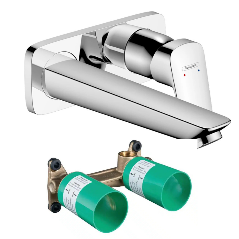 HNSG-71220000-13622180.png Hansgrohe Logis Tek kollu Ankastre Lavabo Bataryası + Ankastre Lavabo İç Set - Görsel 1
