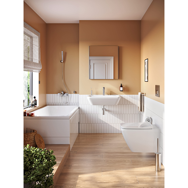 VitrA Base Düz Ayna, 60 cm, Fırçalı Krom - Görsel 6