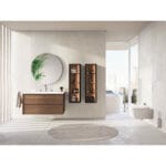 VitrA Metropole Edge Lavabo Dolabı, 120 cm, İki Çekmeceli, Etajerli Lavabolu, Ceviz - Görsel 4