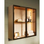 VitrA Metropole Edge Üst Ünite, 67 cm, Cam Kapaklı, Açık Meşe - Görsel 3