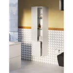 VitrA Metropole Pure Boy Dolabı, 40 cm, Mat Açık Gri, Sol - Görsel 3