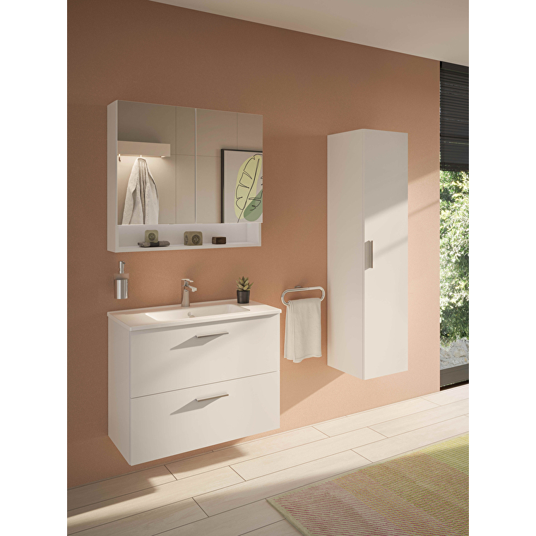 VitrA Mia Boy Dolabı, 35 cm, Parlak Beyaz - Görsel 15