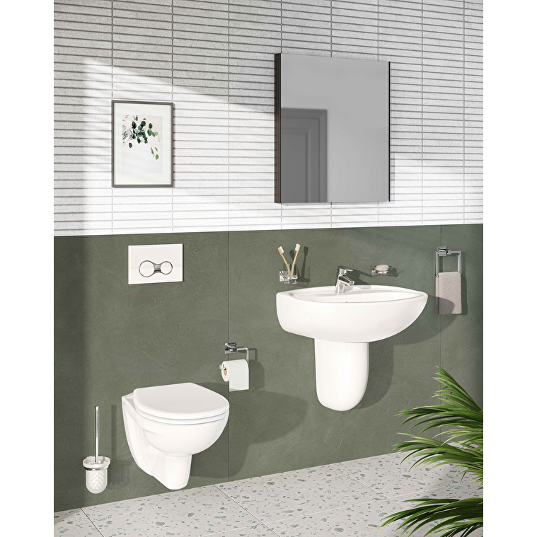 VitrA Base Düz Ayna, 60 cm, Fırçalı Krom - Görsel 4