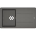 Franke Basis Bfg 611 Stone Grey Tek Gözlü Sağ/Sol Damlalıklı Fragranit Eviye