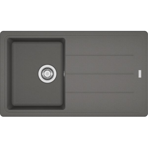 Franke Basis Bfg 611 Stone Grey Tek Gözlü Sağ/Sol Damlalıklı Fragranit Eviye