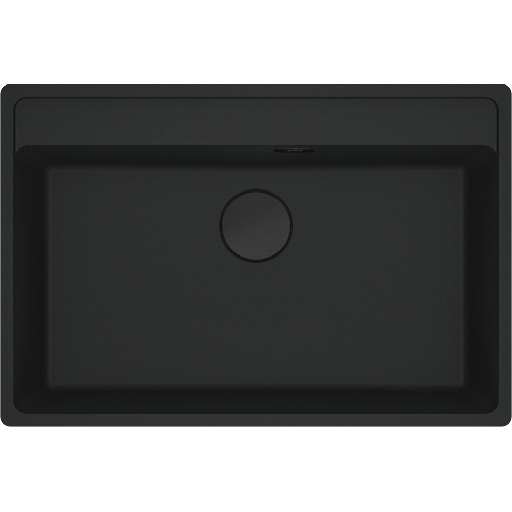 PP001_114.0658.588-1.jpg Franke Maris Mrg 610-72 Tl Matt Black Tek Gözlü Damlalıksız Fragranit Eviye - Görsel 1
