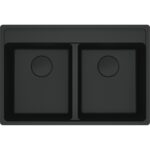 Franke Maris Mrg 620-35-35 Tl Matt Black 2 Gözlü Damlalıksız Fragranit Eviye